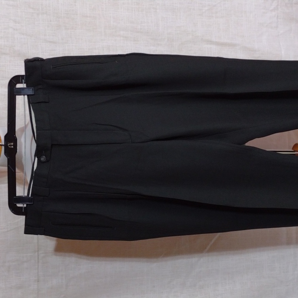 Slates grey-brown textured pleated dress slacks - size 38 x 32